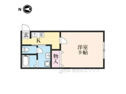 EINEPAUSE(1K/2階)の間取り写真