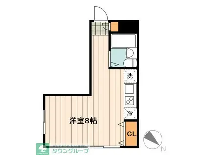 LEMAN北新宿(ワンルーム/2階)の間取り写真