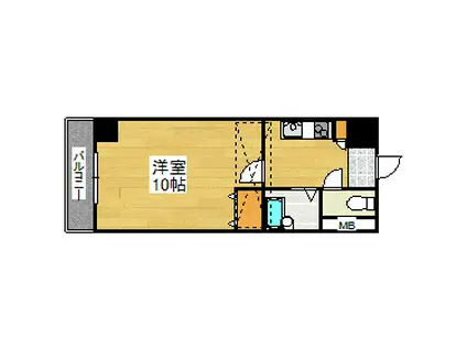 G-プロジェクト天神NO.31(1K/4階)の間取り写真