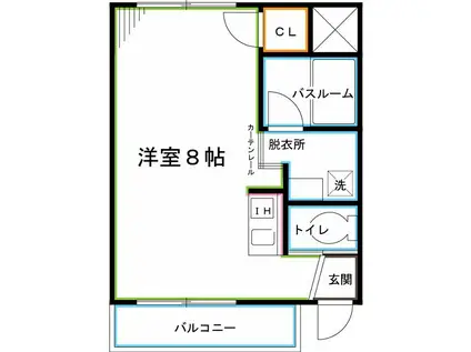 アメニティコウヤマ第15ガーデン(ワンルーム/3階)の間取り写真