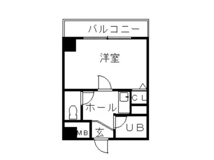 藤の棚ハイツ(ワンルーム/3階)の間取り写真