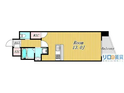 サンレムート新大阪イーストIII(ワンルーム/4階)の間取り写真