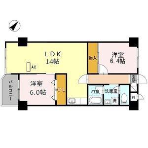 MYコーポ(2LDK/2階)の間取り写真