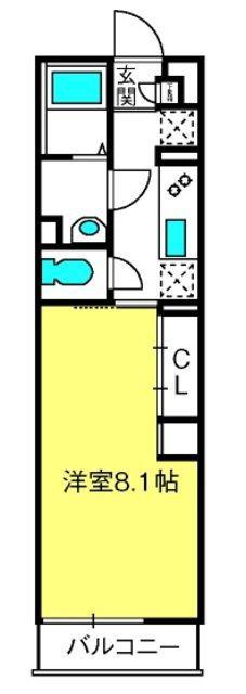 リブリ・AMENITY元町(1K/1階)の間取り写真