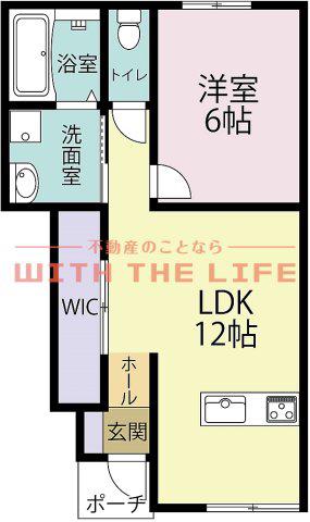 ALLEY11(1LDK/1階)の間取り写真