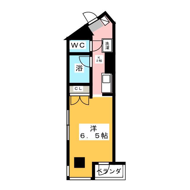 プロスペア横浜西口(ワンルーム/3階)の間取り写真
