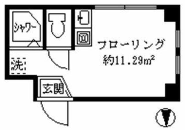 プレシャス野方(ワンルーム/3階)の間取り写真