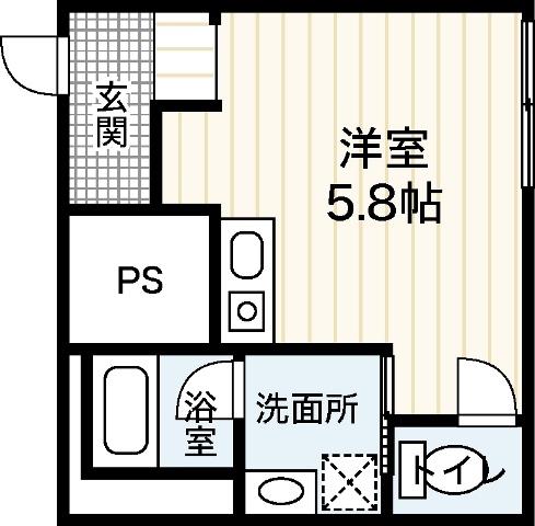 NOKOII(ワンルーム/4階)の間取り写真