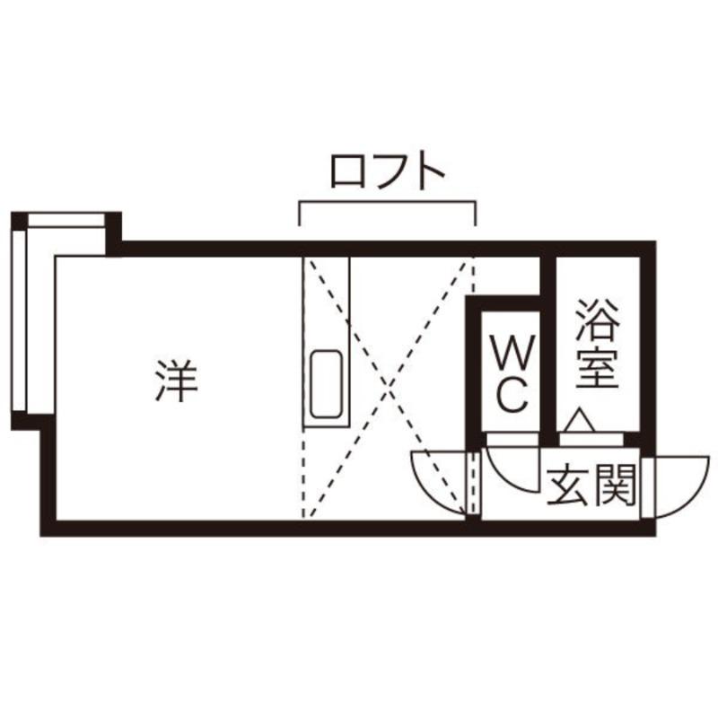 ライフステージ北大西(ワンルーム/3階)の間取り写真