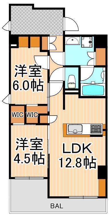 LAPIS SAILS(2LDK/6階)の間取り写真