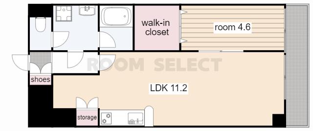 フォレシティ新栄(1LDK/3階)の間取り写真