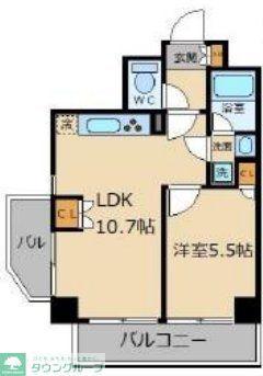 サンパラッツオ参番館(1LDK/3階)の間取り写真