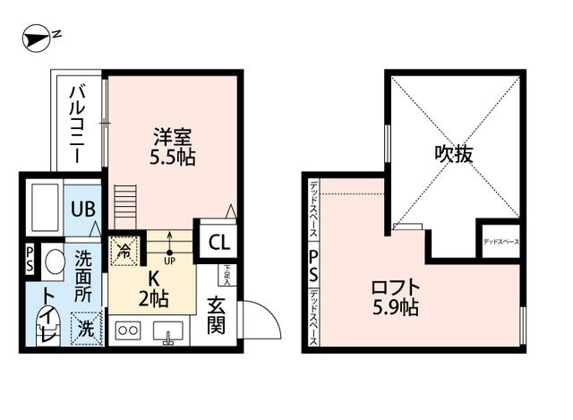 ラヴィータ御崎(ワンルーム/1階)の間取り写真