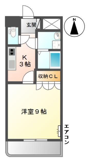 プチメゾン辰(1K/2階)の間取り写真