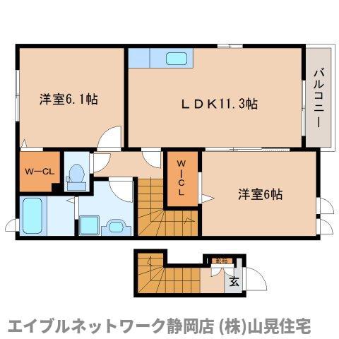 N-グランツ(2LDK/2階)の間取り写真