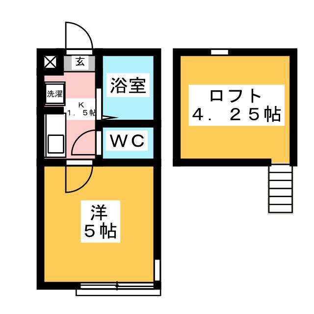 エルカーサ(1K/2階)の間取り写真