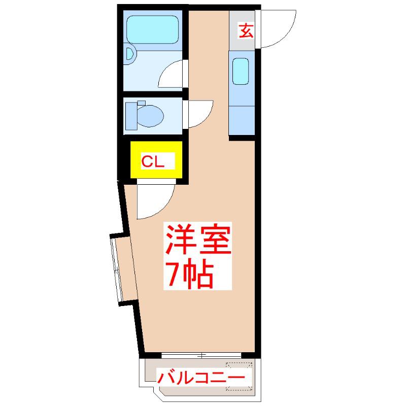 メゾンアリーナ(ワンルーム/3階)の間取り写真