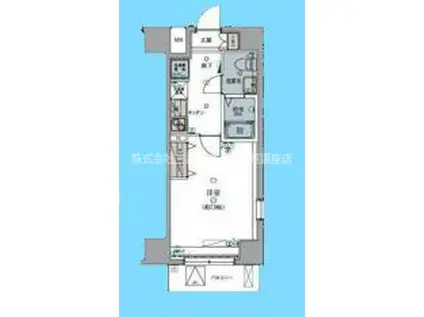 リヴシティ大森町(1K/6階)の間取り写真