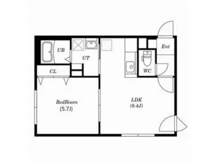 PRIMOMARE南郷通(1LDK/3階)の間取り写真