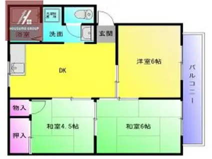 プチシャンテ(3LDK/1階)の間取り写真