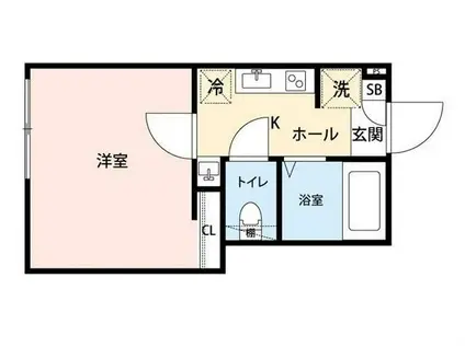 グランクオール野方フロント(1K/3階)の間取り写真