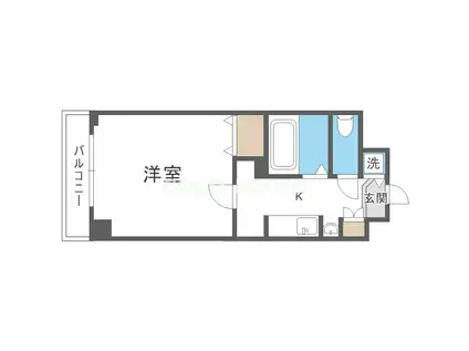 プレサンス梅田北パワーゲート(ワンルーム/8階)の間取り写真