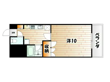 サルヴァトーレ西小倉(1K/6階)の間取り写真