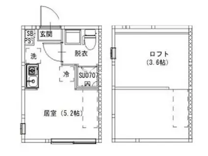 桜台4丁目 NEO AVAND(ワンルーム/2階)の間取り写真