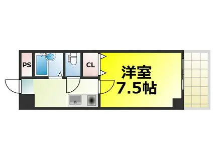 メゾンいこい(1K/4階)の間取り写真