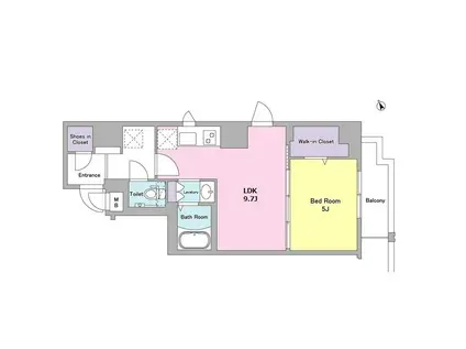 コヌ ブリーズ蒲田(1LDK/3階)の間取り写真