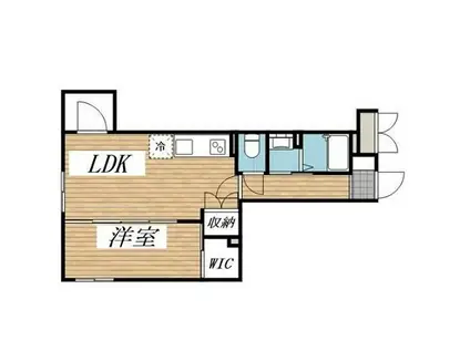 クリオ ラモード学芸大学II(1LDK/1階)の間取り写真