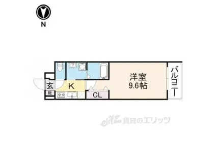 ハルズ HINODE(1K/2階)の間取り写真