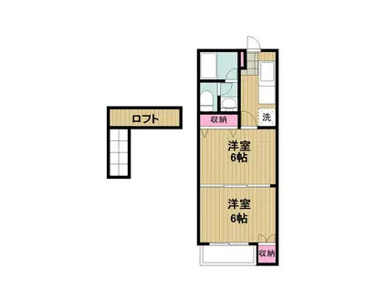 レジデンス紀庄(2K/1階)の間取り写真