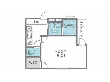 フジパレス天王寺東III番館(1K/1階)の間取り写真