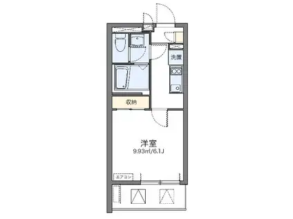 南青山マンション(1K/1階)の間取り写真