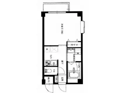 コーポN(ワンルーム/3階)の間取り写真