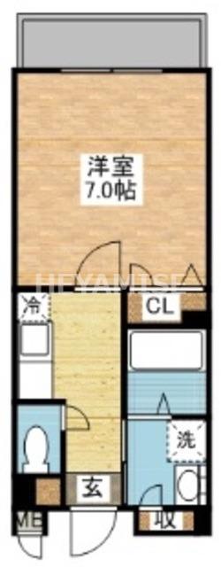 ANNEX31-V(1K/1階)の間取り写真