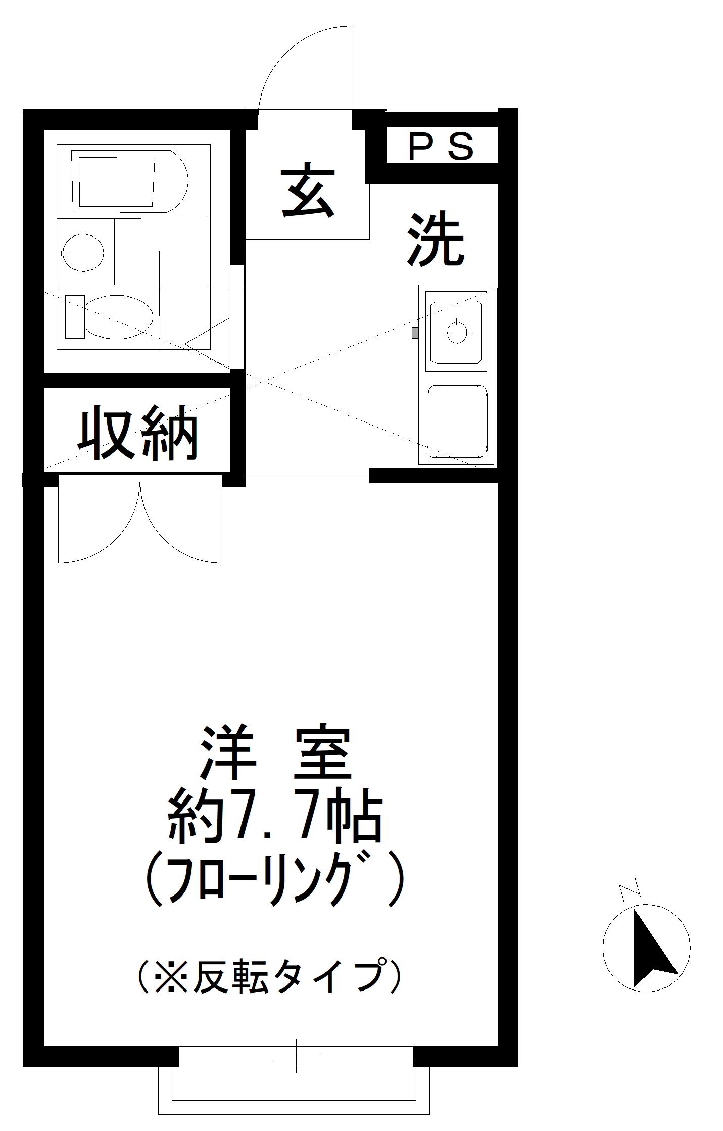 アネックス鷹番(ワンルーム/2階)の間取り写真