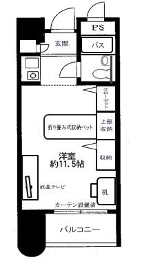 メゾン大塚(ワンルーム/8階)の間取り写真