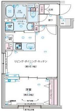 CROSTONE成増(1LDK/3階)の間取り写真