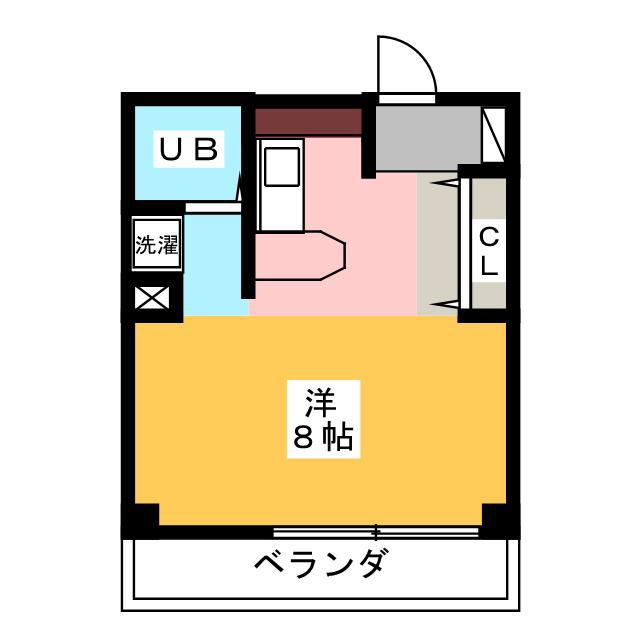 PIA駅北(ワンルーム/1階)の間取り写真