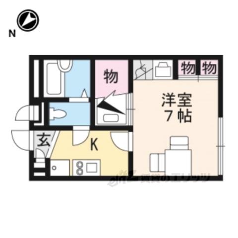 レオパレスマイン シュロス(1K/1階)の間取り写真