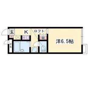 ES118(1K/2階)の間取り写真