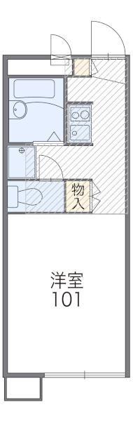 レオパレスHOSHINO(1K/1階)の間取り写真