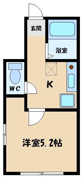 レジデンツ赤羽(1K/1階)の間取り写真