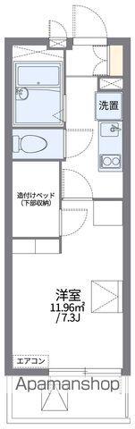 レオパレス幸(1K/4階)の間取り写真