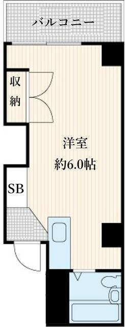 リッチハイツ船堀第二(ワンルーム/2階)の間取り写真
