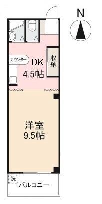 小川マンション(1DK/2階)の間取り写真