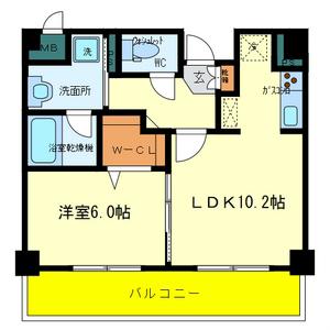 LAPAZラパス(1LDK/2階)の間取り写真