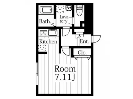 MODULOR名駅太閤通(ワンルーム/3階)の間取り写真